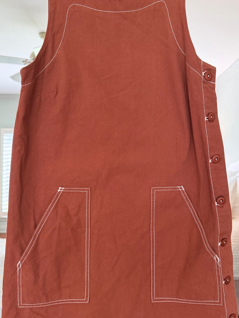 Lilla P Burnt Sienna Canvas Dress